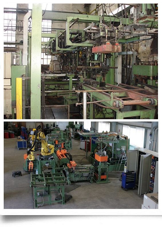 Parabelwalzlinie mit Roboterhandling